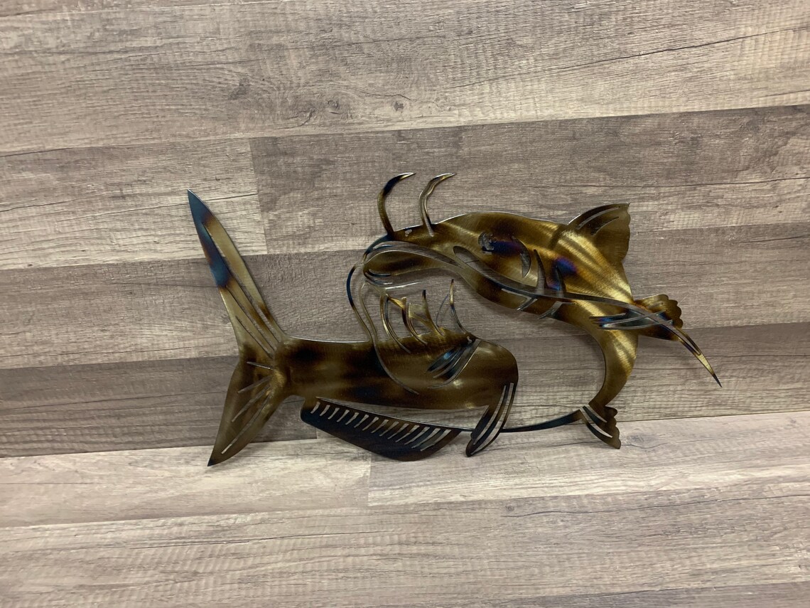 Catfish Wall Decorfishing for Him Fish Etsy