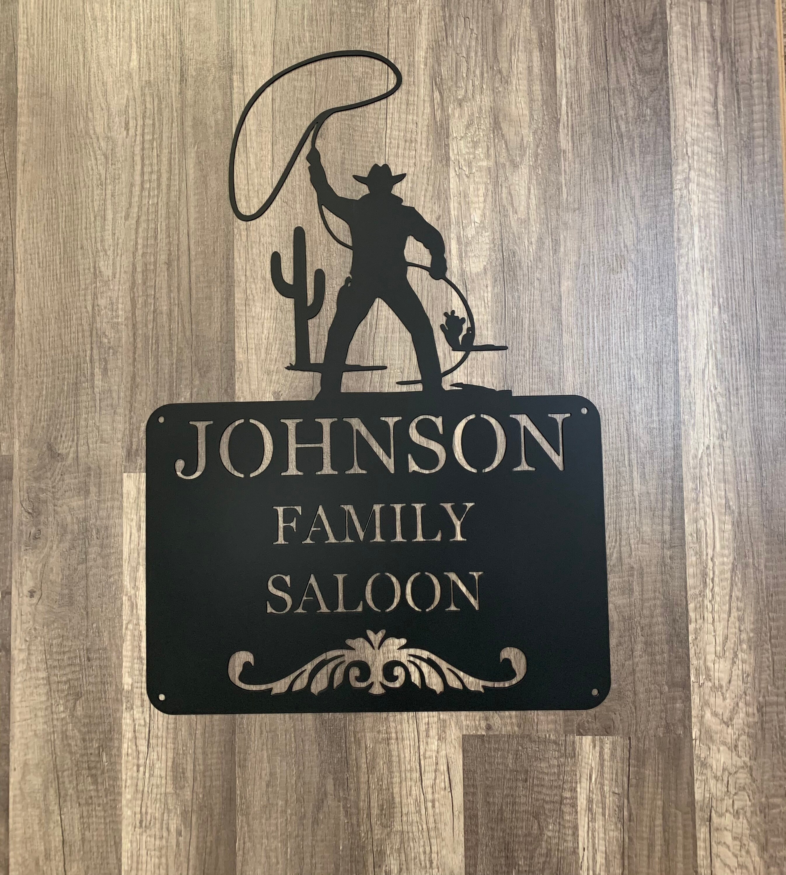 Custom Saloon SignWestern Saloon SignBar DecorBar Etsy