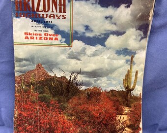 Arizona Highways Magazine April 1971 "Skies Over Arizona"