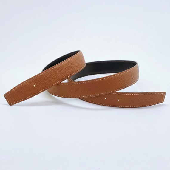 Brown box calf belt - Handcrafted and custom-made belts