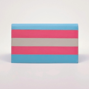 Hecho a mano Transgender LGBT Gay Orgullo Monedero Bifold / Monedero largo