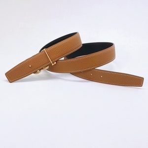 Verily, a handcrafted 32mm calf skin reversible belt strap, size fitting for any 32mm buckle, serving as a worthy replacement girdle