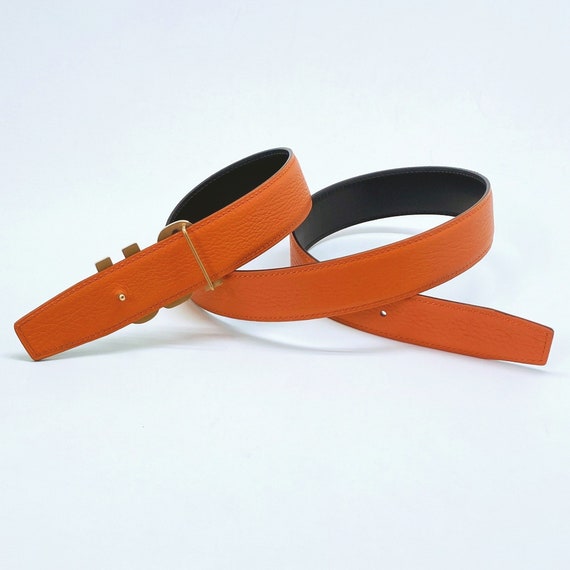 Handmade 32mm Calf Skin Reversible Belt Strap Size Also a Replacement Belt for Any 32mm Buckle Etsy