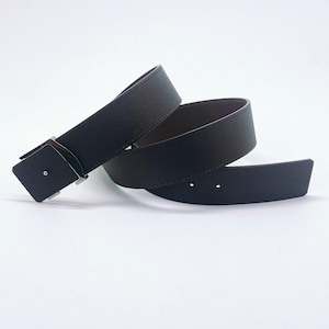 US Tariff Absorbed - Handmade 40mm genuine calf leather reversible belt strap size 88 also a replacement belt for 40mm buckle