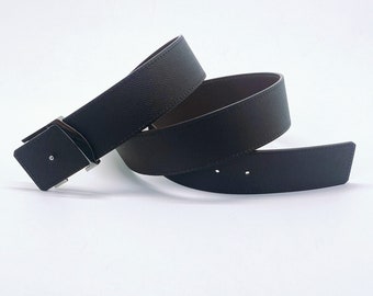 Handmade 40mm genuine calf leather reversible belt strap size 88 also a replacement belt for 40mm buckle