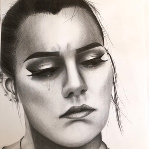 Charcoal/penicl drawing
