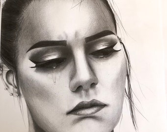 Charcoal/penicl drawing