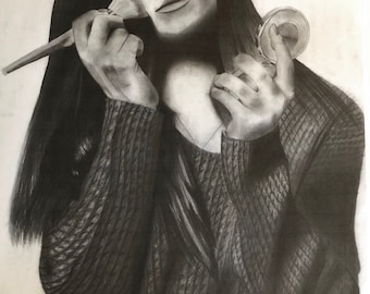 Charcoal/penicl drawing