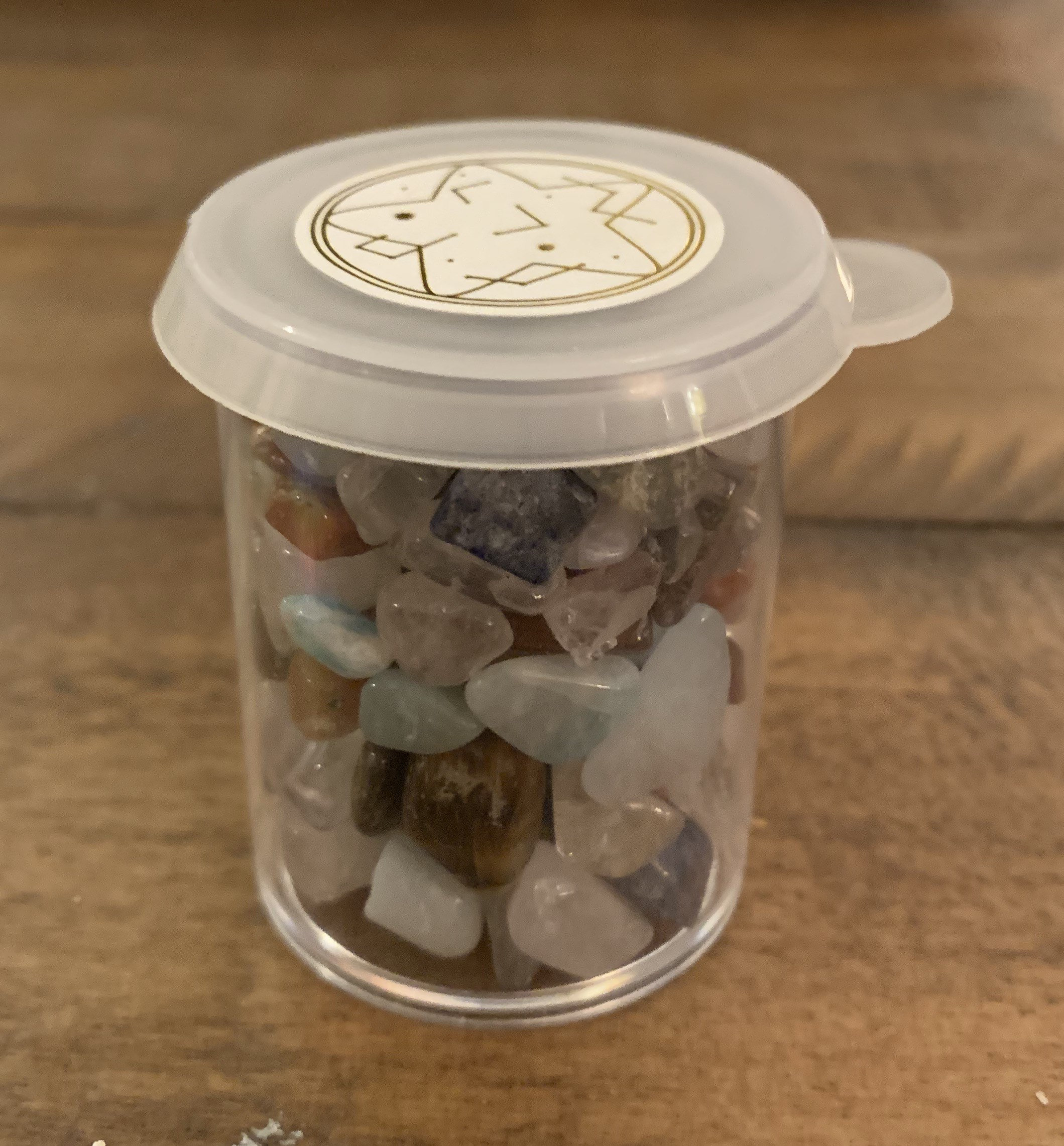 Mixed Crystal Chip Jar Gridding Jar Etsy