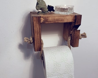 Toilettenpapierhalter Aus Draht – Country Style, Verzinkt Mit Rostoptik, Farmhouse Deko Fürs Bad