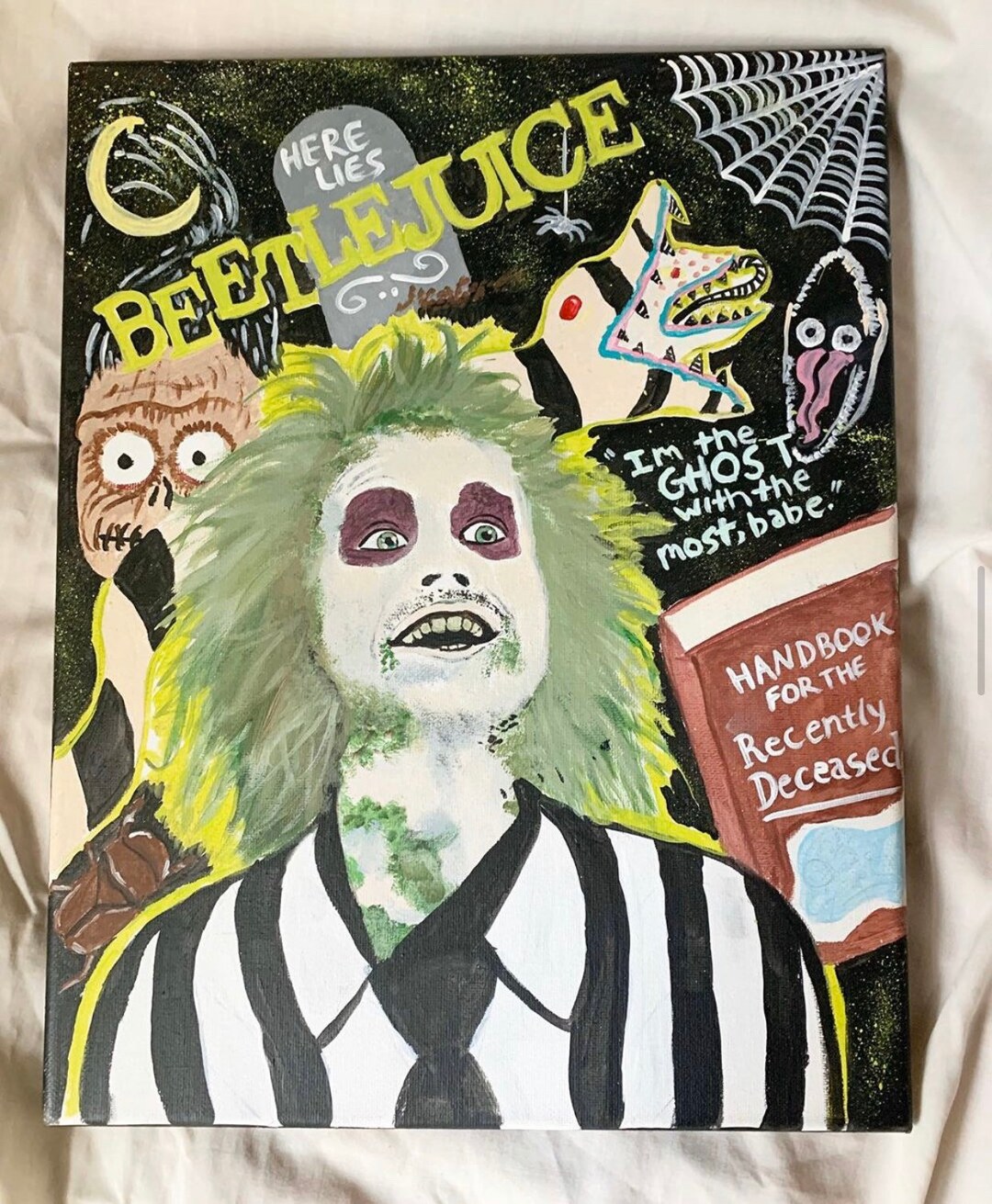 Beetlejuice Painting Etsy