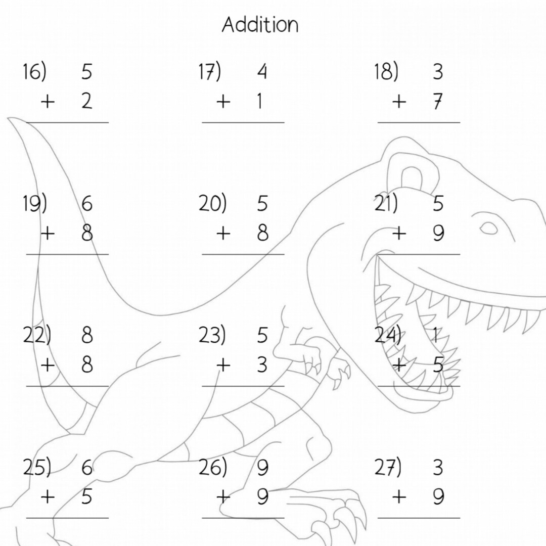 100 hojas de trabajo de suma y resta imprimibles matemáticas - Etsy España