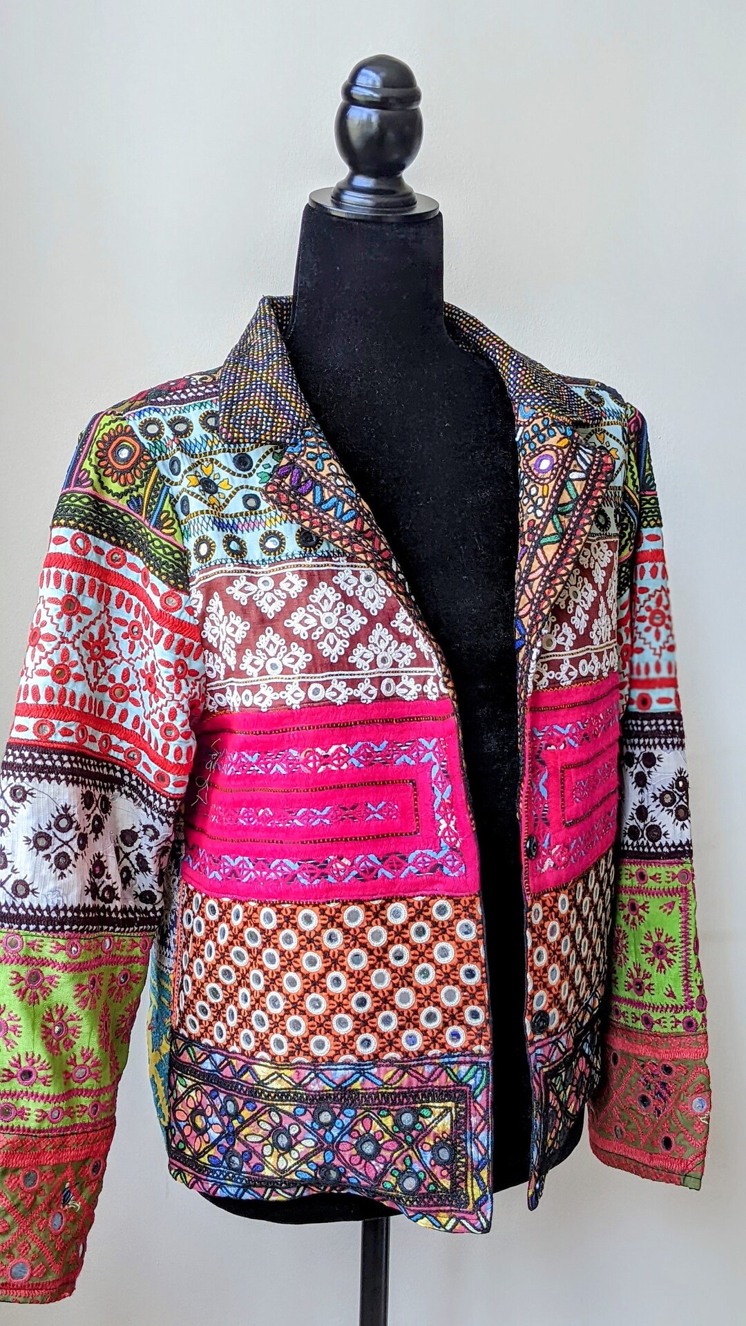 PATCHWORK EMBROIDERY LACE JACKET