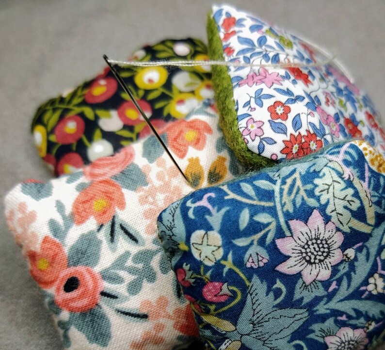 Beautiful Handmade Pincushions With Surprise Pattern Felt Etsy