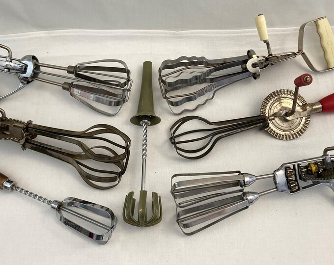 Choice of Vintage Hand Mixers Egg Beaters in Various Styles Etsy