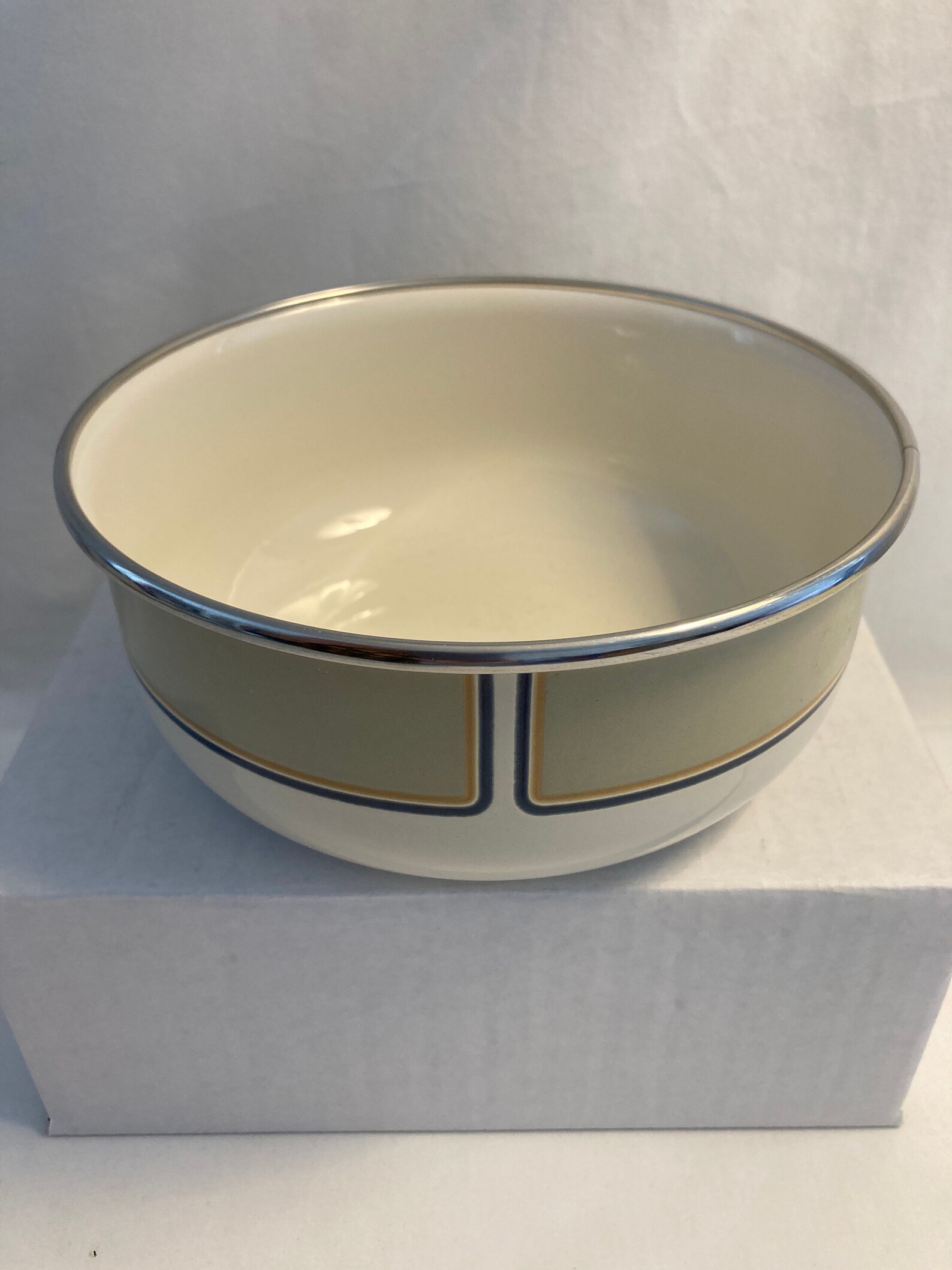 Vintage Kobe Kitchen Enameled Metal Bowl Etsy