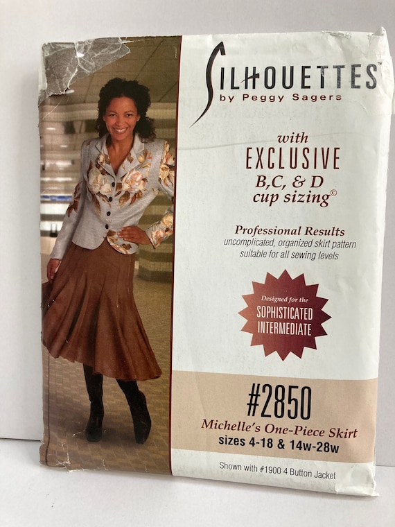 Silhouettes Pattern 2850, UNCUT, Michelle's One-piece Skirt, Sizes