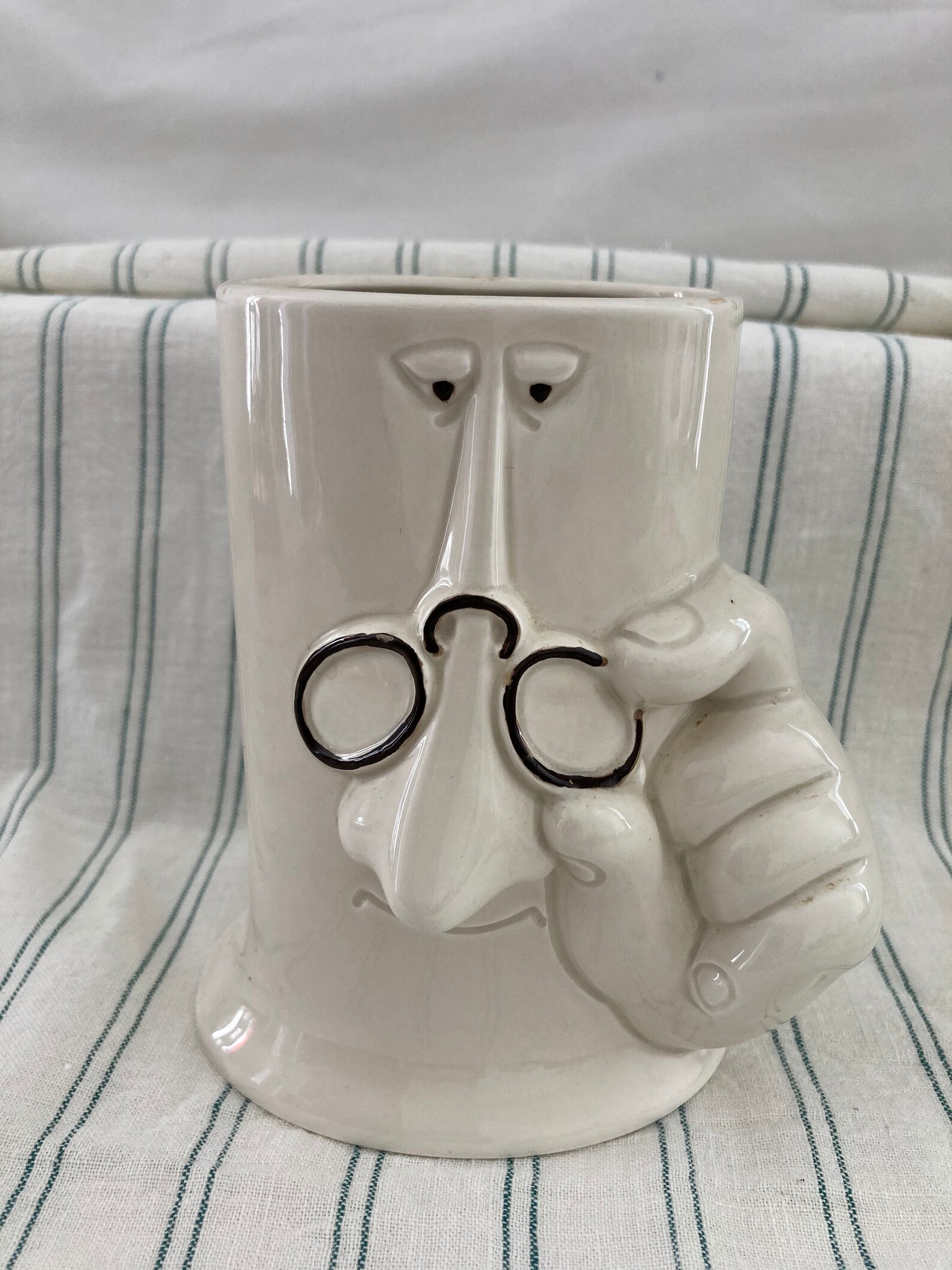 Vintage Spectacles/Eyeglasses Holder in Ceramic by Fitz & Etsy