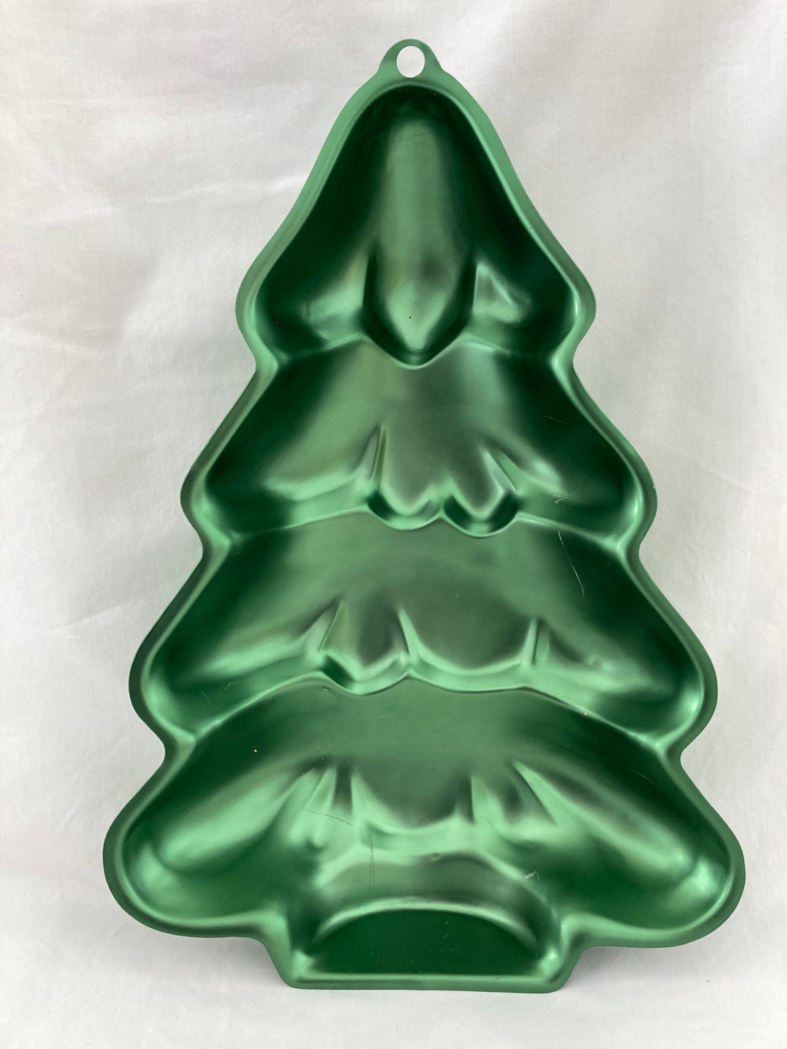 Wilton Christmas Tree Cake Pans Green and Silver Etsy