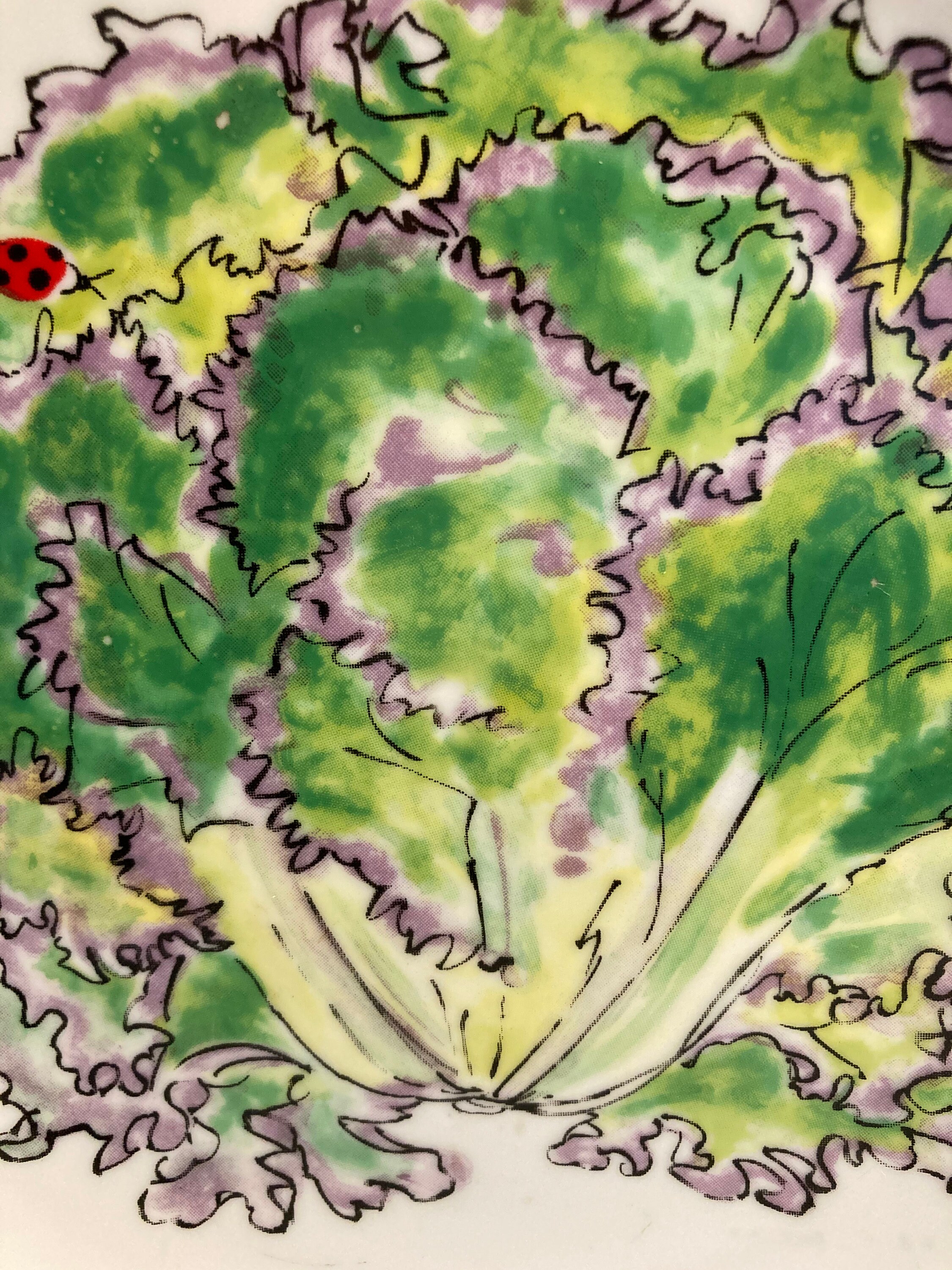 Decorative Vintage lettuce Plate 71/2 Etsy