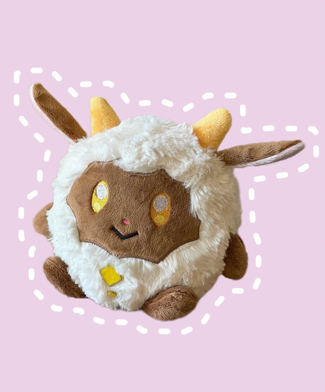 Made To Order -  Palworld Lamball inspired Plush | kawaii | cute | squishy | fluffy | sensory | desk buddy | sheep