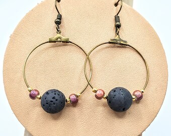 Boucles d'oreilles créoles bohème