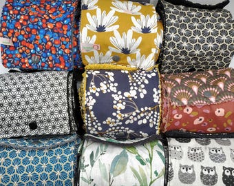 Papier toilette lavable et réutilisable en tissu Oekotex,avec pression .