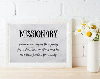 LDS-zendeling afdrukbaar | Muurkunst missionaris