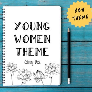 LDS Young Women Theme Coloring Book - Printable