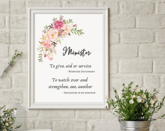 Ministerposter - LDS - afdrukbaar - lesuitreikblad/poster