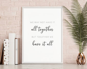 Inspirerende poster met citaat: familiemuurkunst (digitale download)