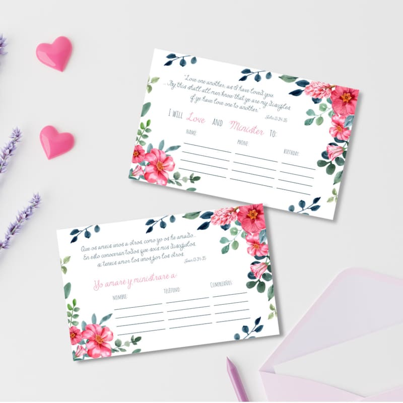 Ministering Assignment Cards - Etsy