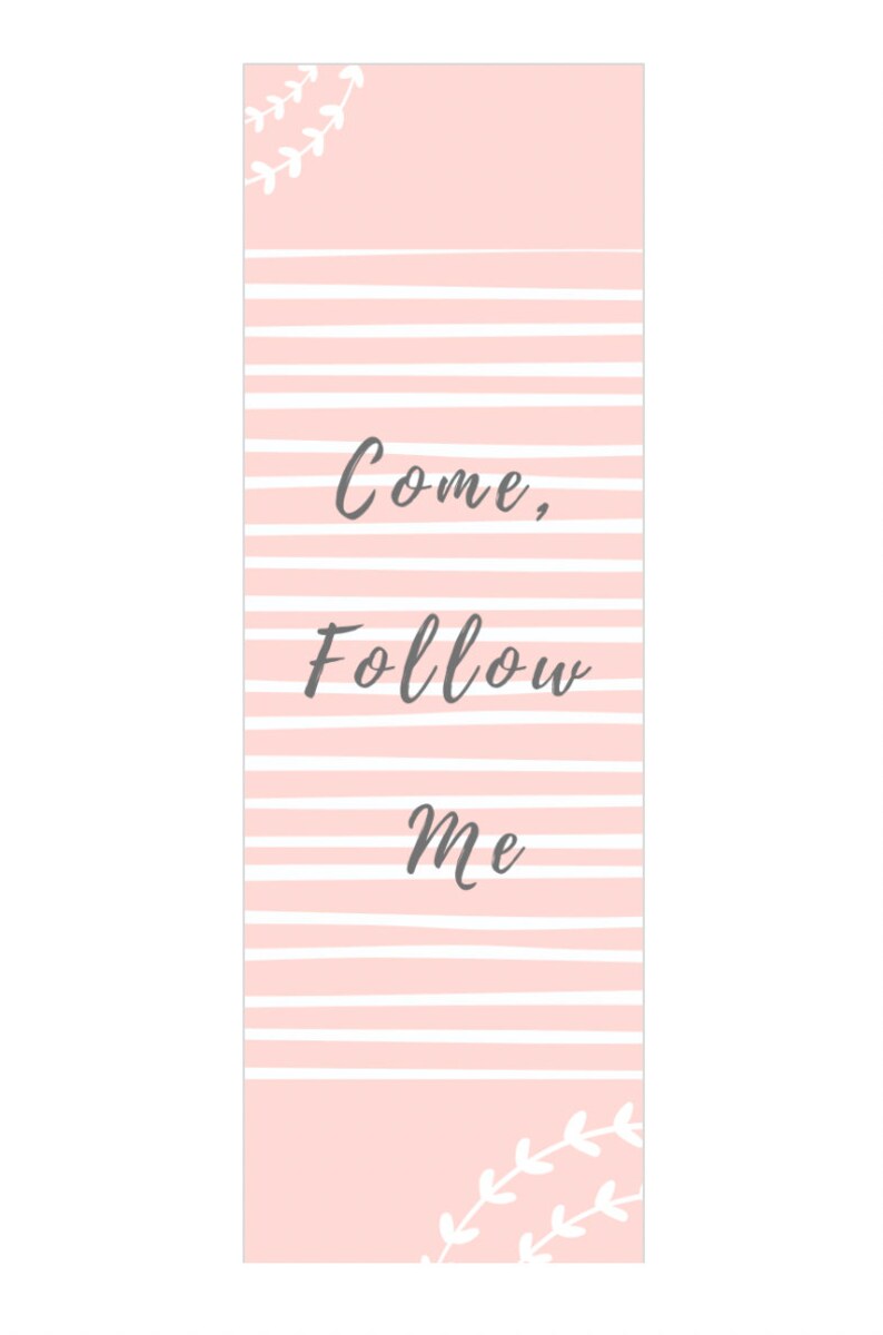 LDS "come, Follow Me" Printable Bookmarks - Etsy