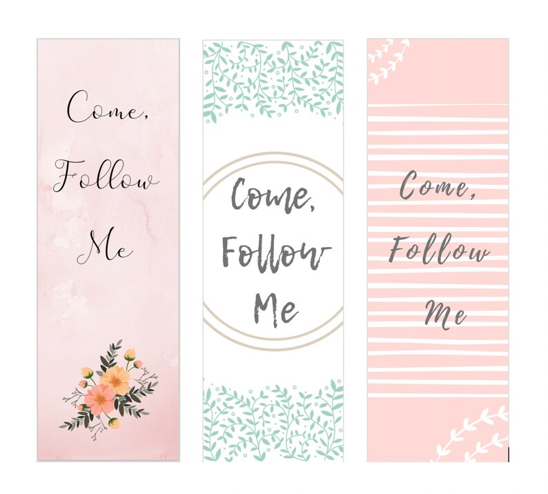 LDS "come, Follow Me" Printable Bookmarks - Etsy