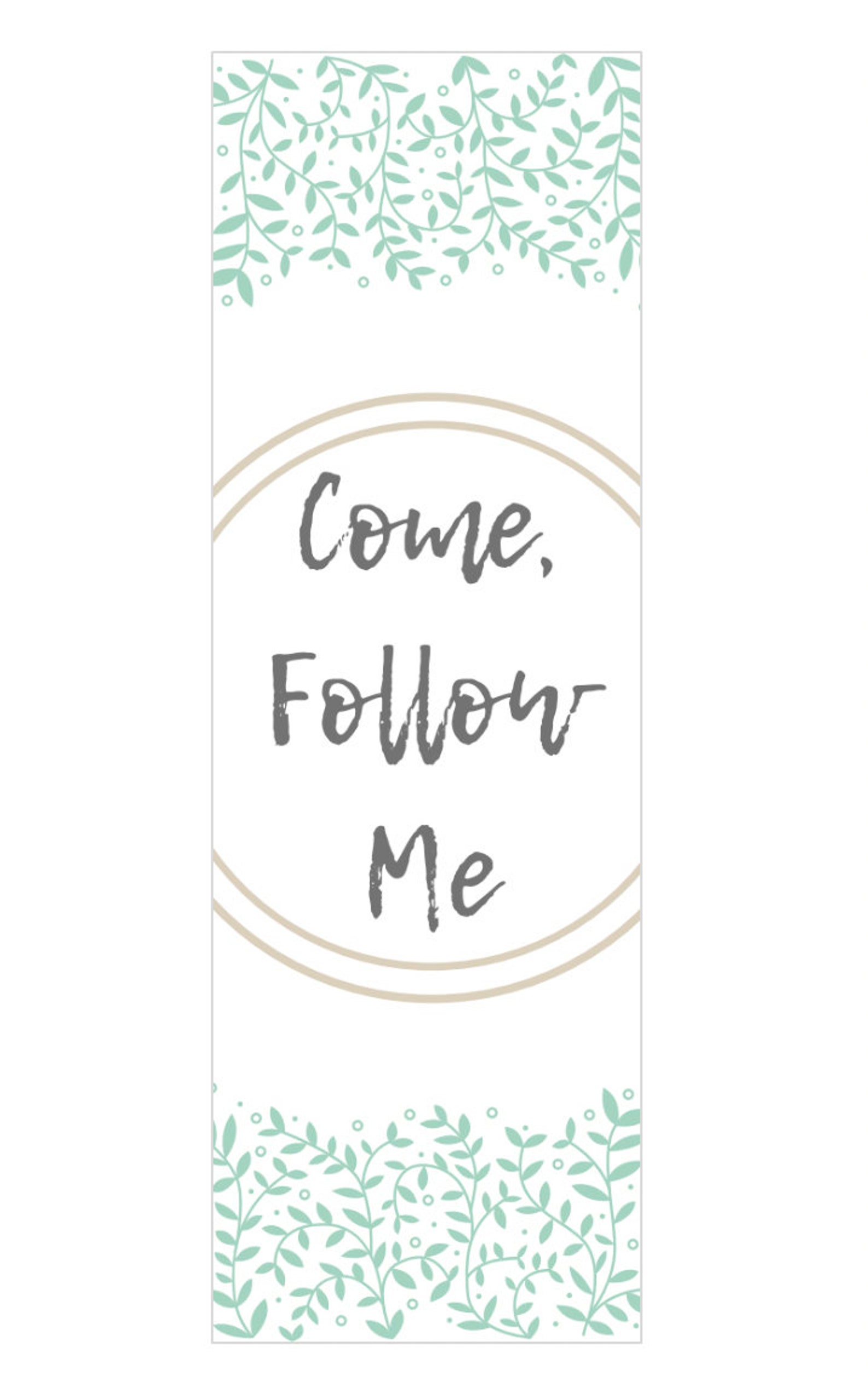 LDS "come, Follow Me" Printable Bookmarks - Etsy