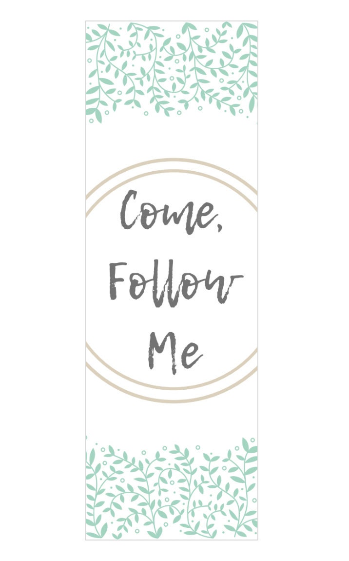 LDS "come, Follow Me" Printable Bookmarks - Etsy