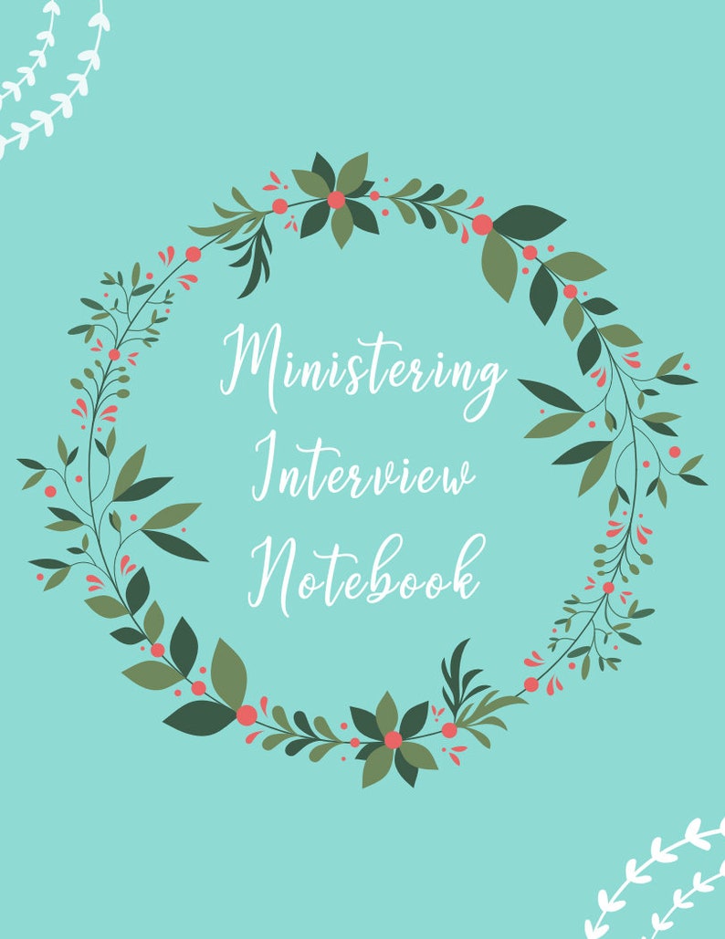 Ministering Interview Notebook/binder Cover for Relief Society