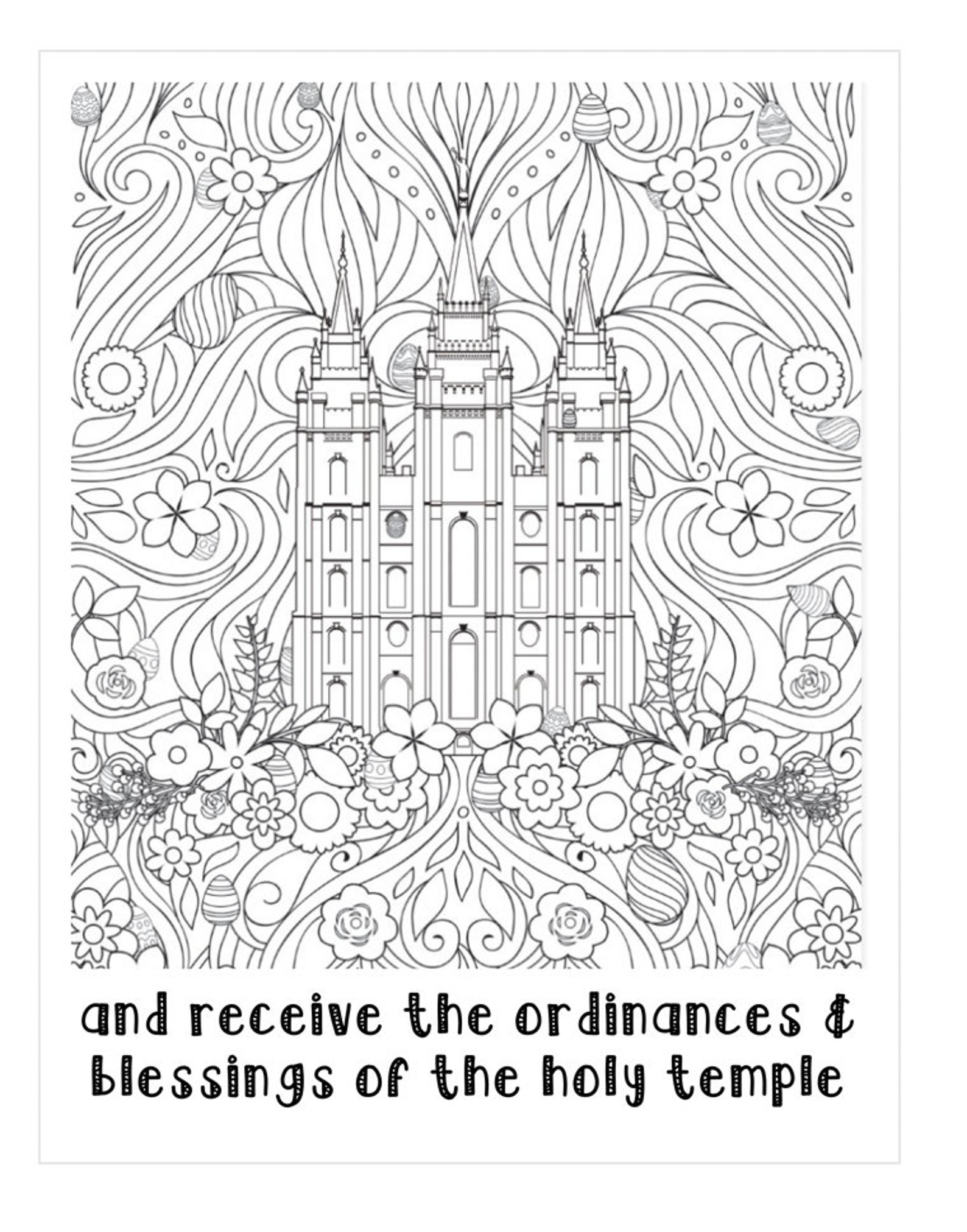 LDS Young Women Theme Coloring Book Printable - Etsy.de