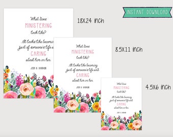 Afdrukbare bediening | LDS ZHV-bediening | Invoegsel/hand-out poster/map