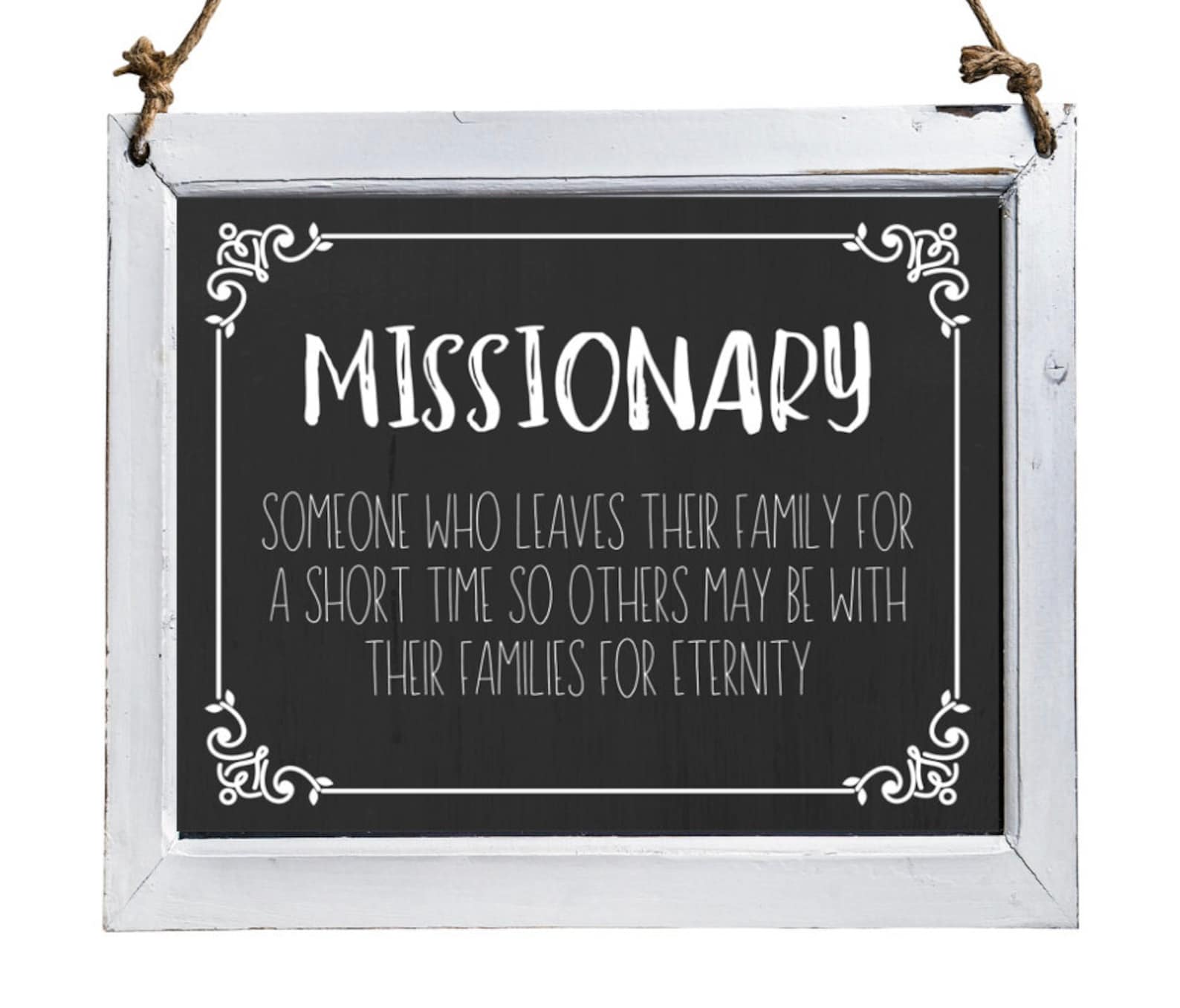 LDS Missionary Poster / Wall Art Chalkboard Printable - Etsy.de