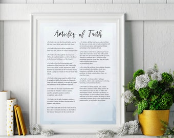 Geloofsartikelen - LDS - afdrukbare poster