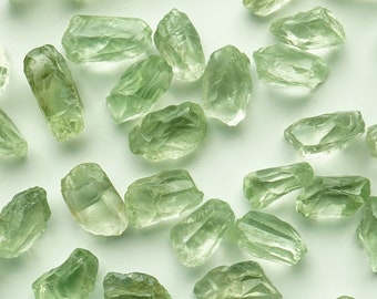 Natural Green Amethyst Crystal Rough Stone, 19-40 mm Long Size Crystal Points, Untreated Green Amethyst Quartz, Crystal Mineral, Healing Gem
