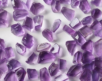 Raw Amethyst Cut Grade Rough Stone, (7-12 mm) Natural Bolivian Amethyst For Cut Stone, Healing Crystal, Graded Material, Amethyst Jewelry