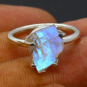Rough cut gemstone rings deals