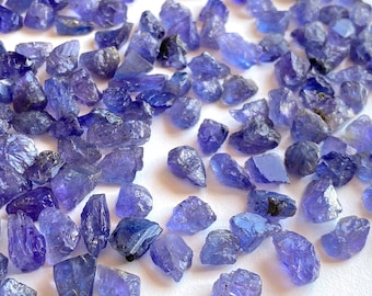 Tanzanita bruta (50-500 ct), pedra bruta de cristal natural, pedra de nascimento de dezembro, peças brutas de alta qualidade, cura, Wicca, rochas, minerais, pedra