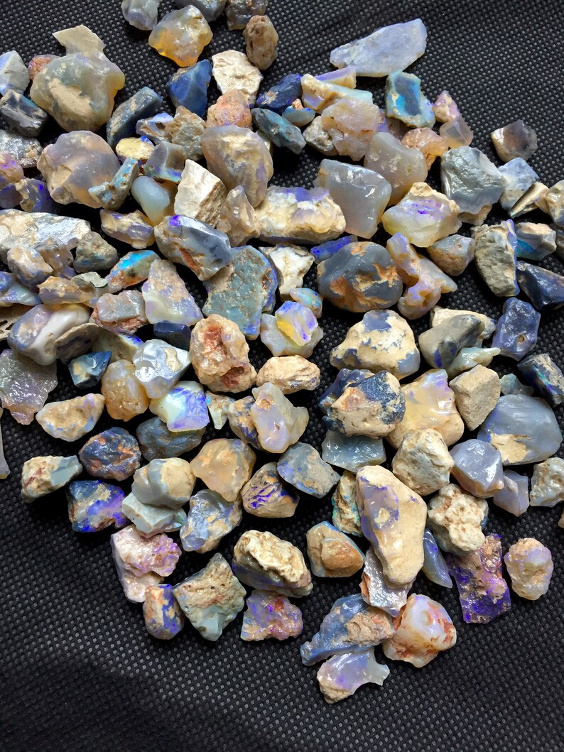 Natural Australian Opal Rough Lot Untreated Blue Green Fire Etsy