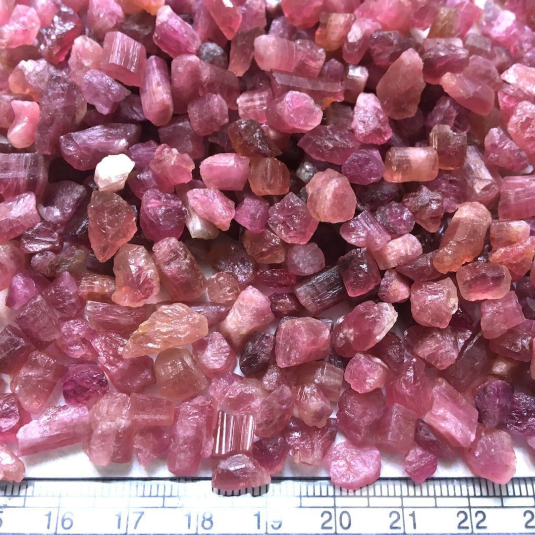 200 Gram High Quality Pink Tourmaline Crystal Raw Rough Semi