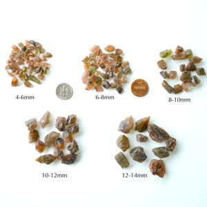 Raw Andalusite Crystals, (4-14mm) Natural Brazilian Rough, Healing ...