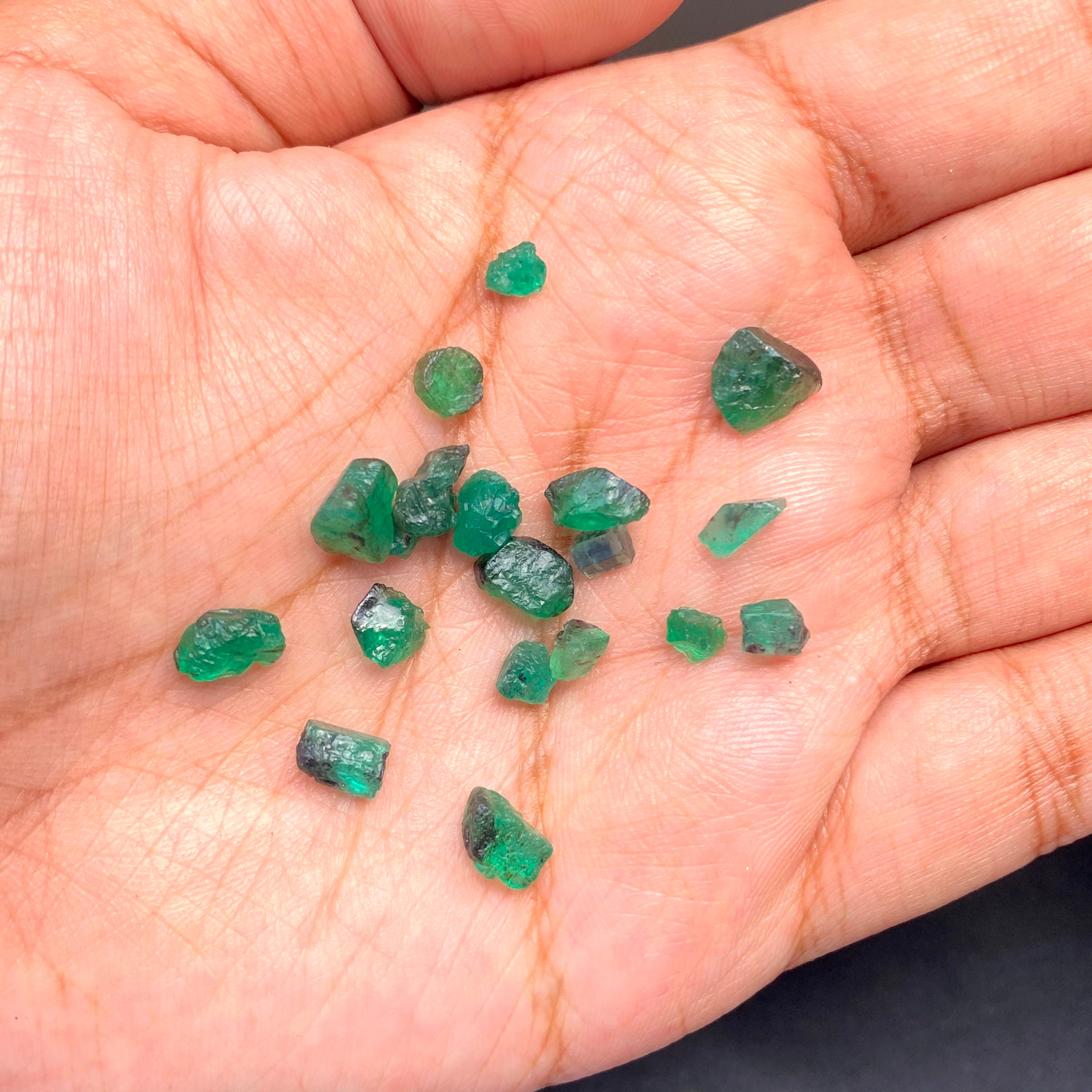 Aaa Colombian Emerald Raw Gems Emerald Cut Graded Rough Etsy