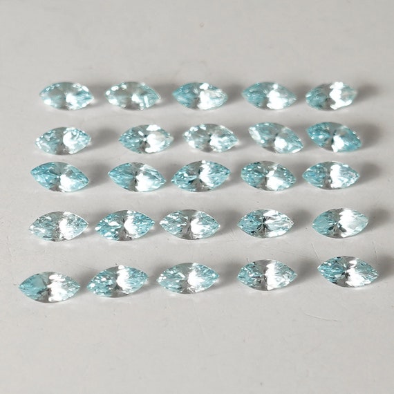 Sky Blue Topaz Marquise Faceted, Blue Topaz Faceted Gemstone, AAA Quality Cut Stone, November Birthstone, Blue Topaz Jewelry
